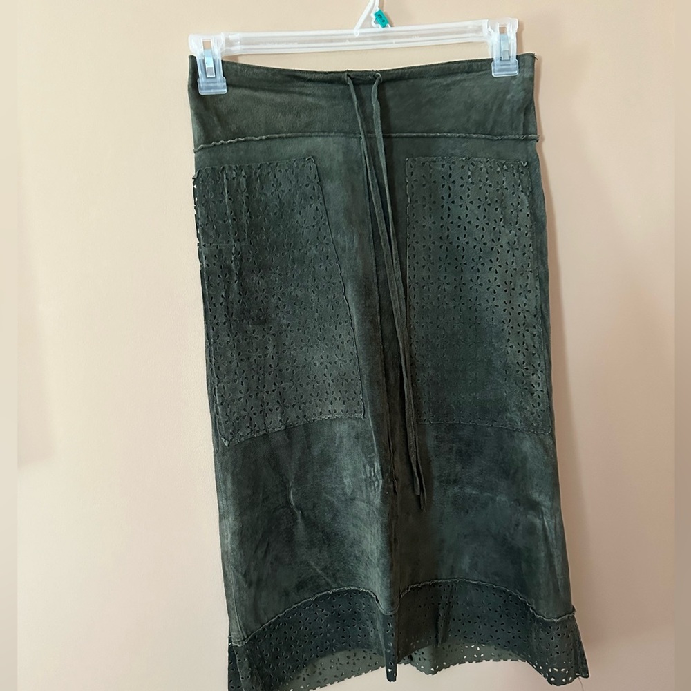 Genuine Suede Skirt